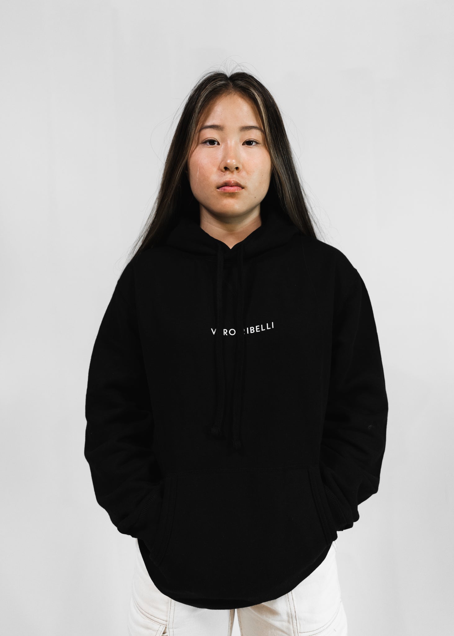 WOMEN'S COAL BLACK HOODIE