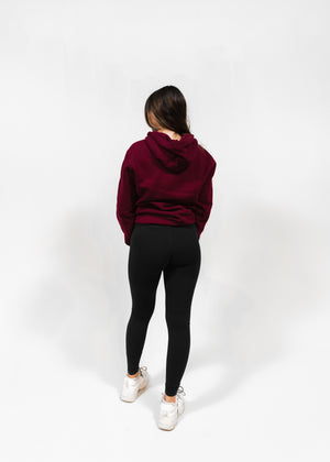 WOMEN'S ROUGE BURGUNDY HOODIE