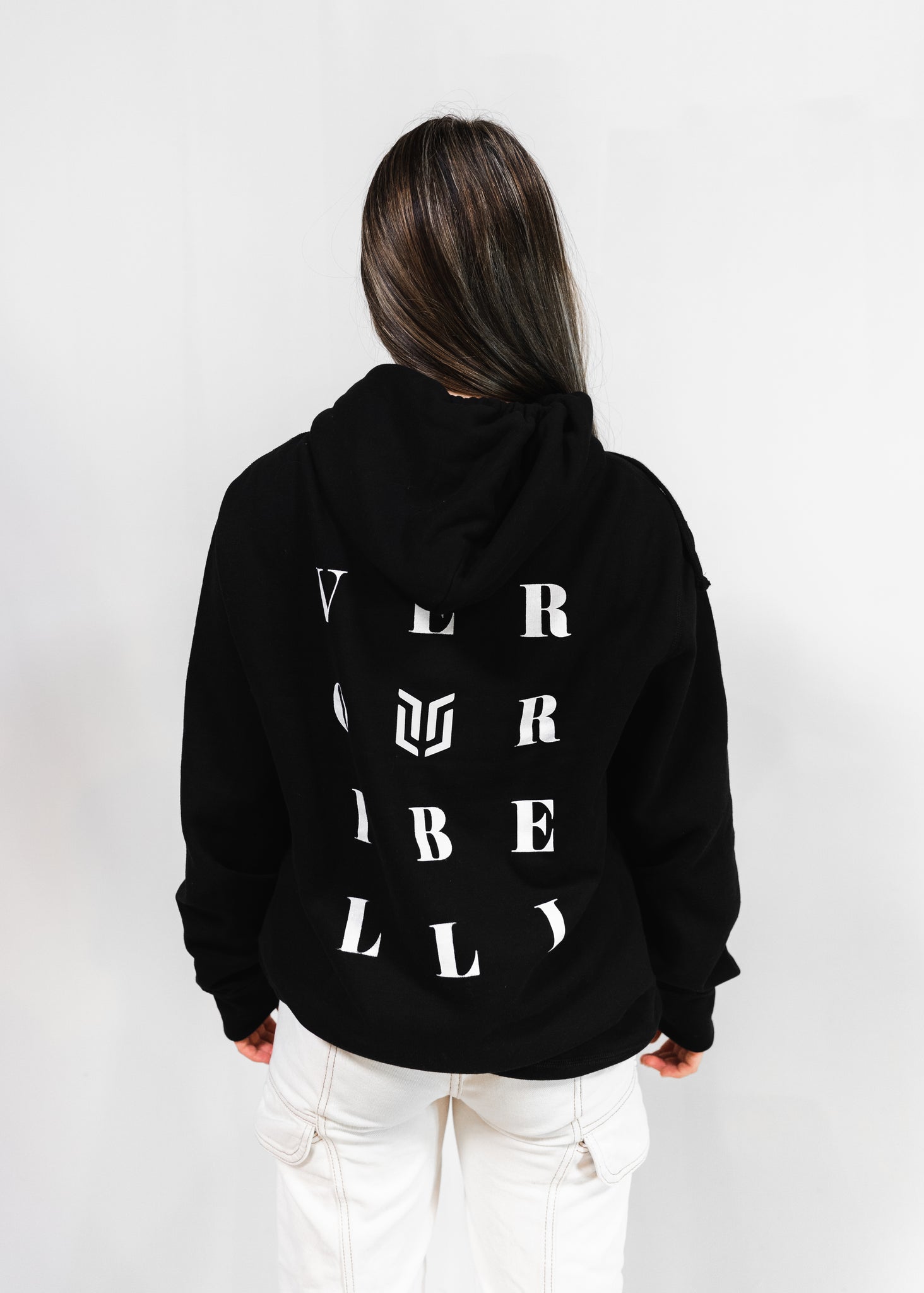 WOMEN'S COAL BLACK HOODIE