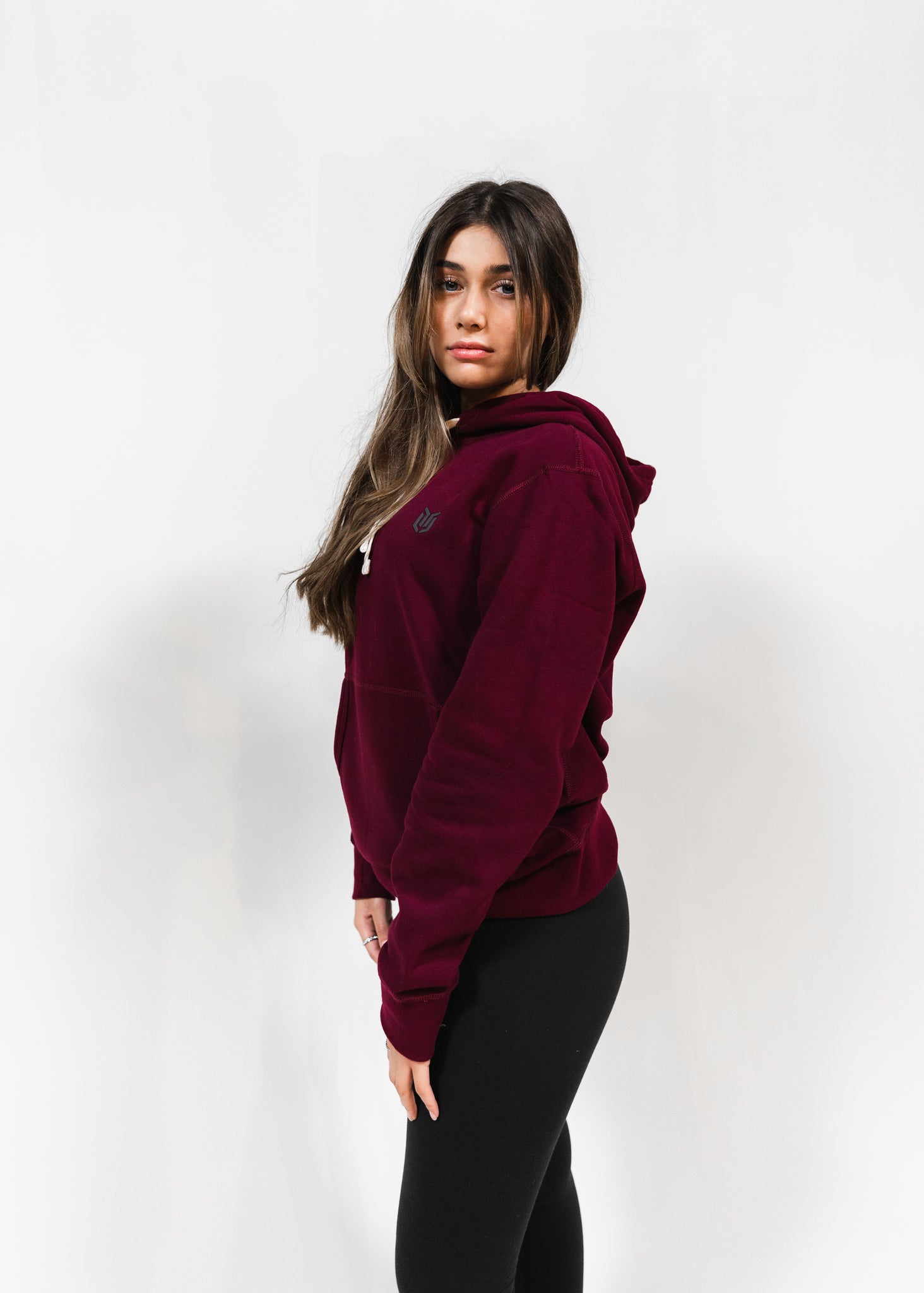 WOMEN'S ROUGE BURGUNDY HOODIE