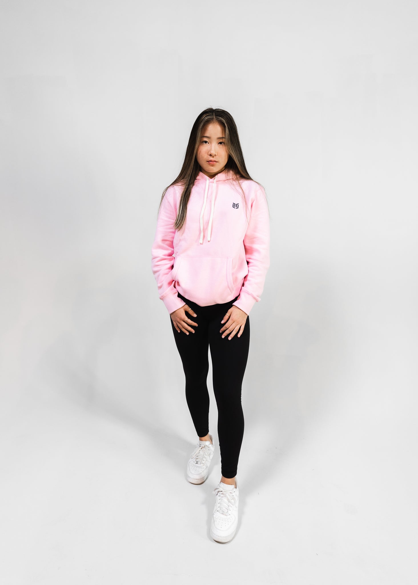 WOMEN'S WINTER BLUSH PINK HOODIE