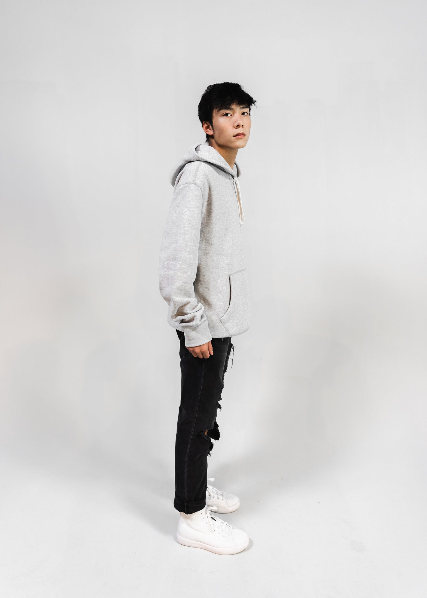 MEN'S STONE GREY CLASSIC PULLOVER