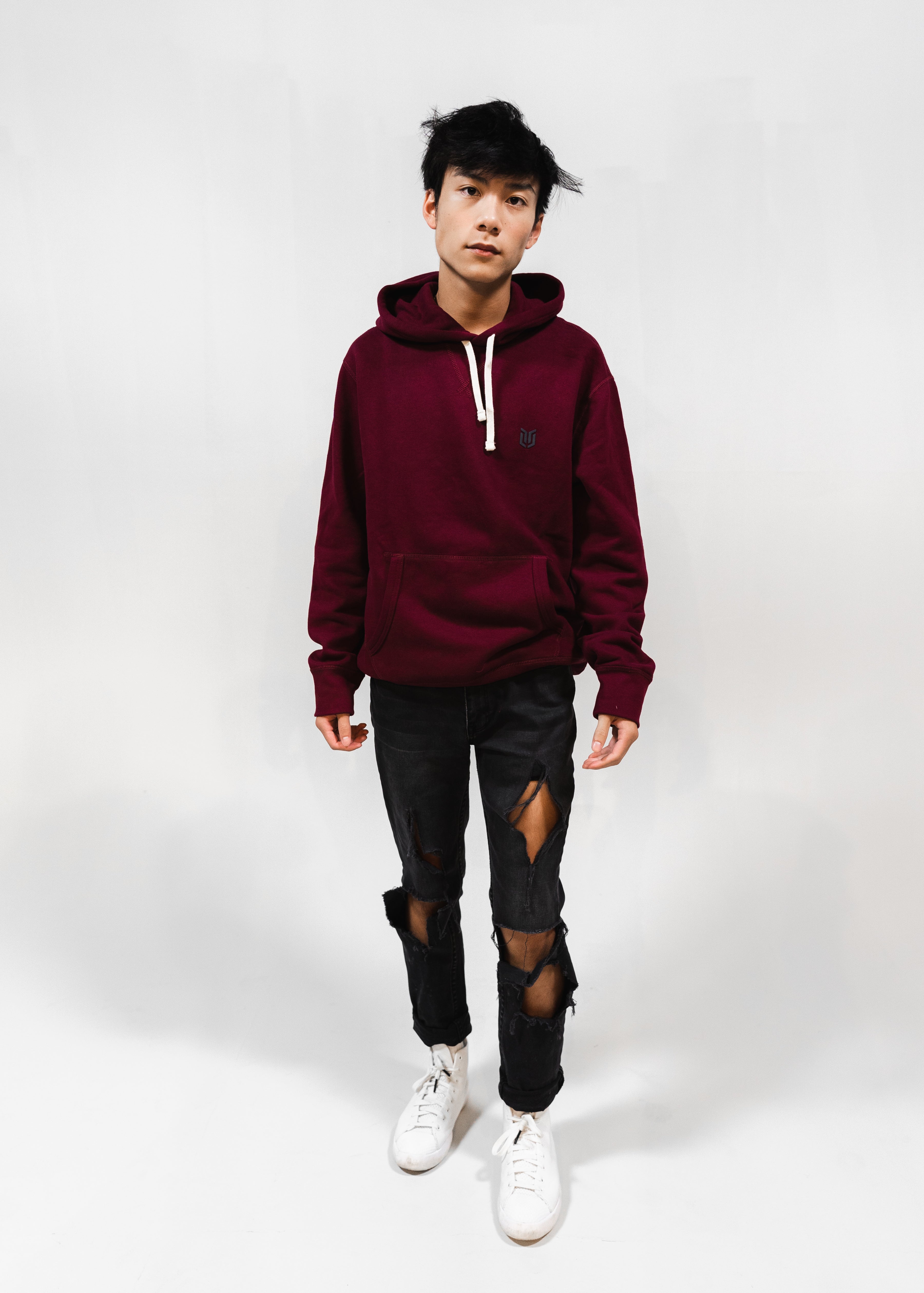 Men's Burgundy Hoodie